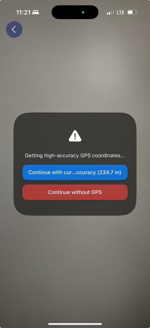 Starting capture and reviewing GPS accuracy